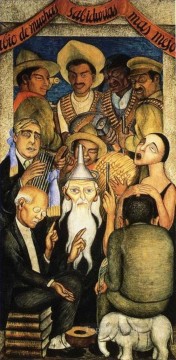 el erudito 1928 Diego Rivera Pinturas al óleo